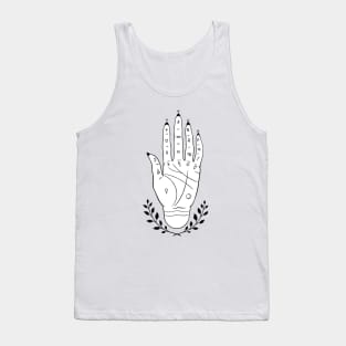 Palmistry hand Tank Top